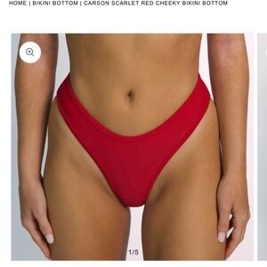 BRAND NEW 93 Play Street | Carson Scarlet Red Cheeky Bikini Bottom